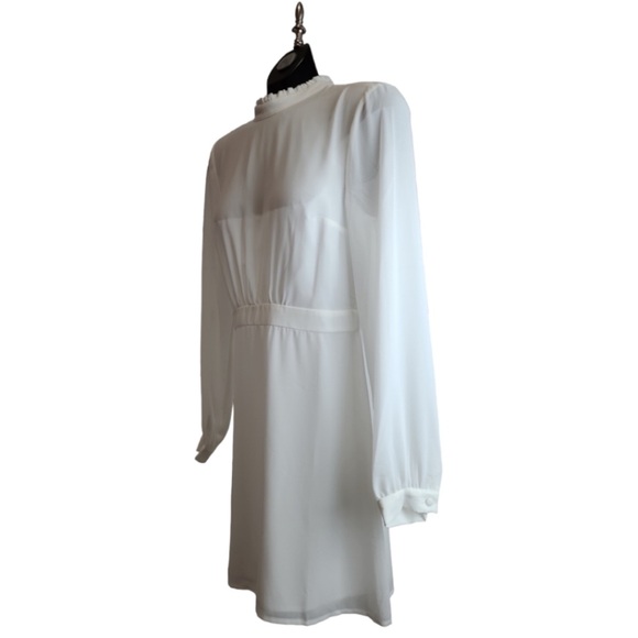 Last chance  White Long Sleeve Dress - Picture 6 of 13